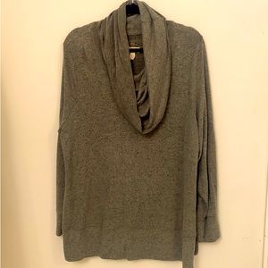 Beautiful sage green lightweight cowl neck sweater